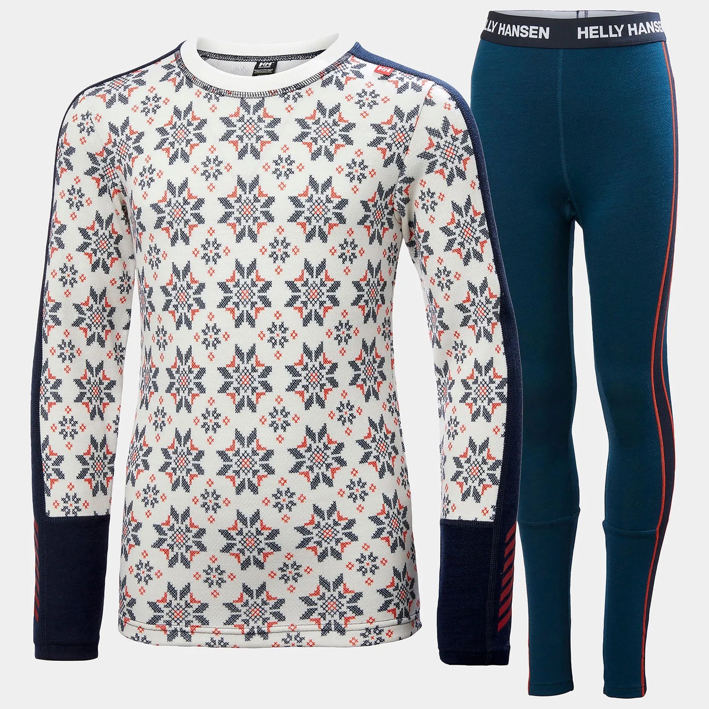 Junior Graphic LIFA® Merino Skiundertøj sæt (Navy)