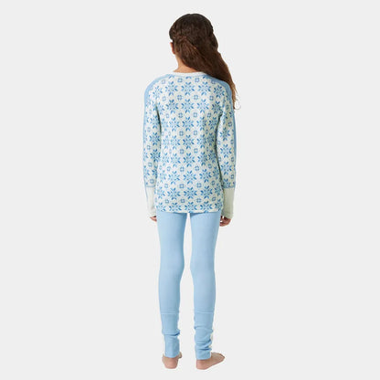 Junior Graphic LIFA® Merino Skiundertøj sæt (Navy)