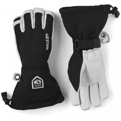 Army Leather Heli Ski 5-finger Skidhandskar